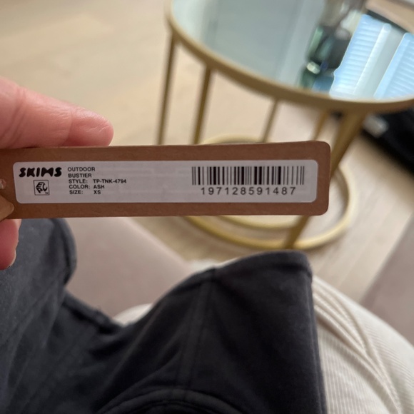 Skims OUTDOOR BUSTIER | ASH XS - Picture 2 of 2